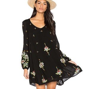 Free People Oxford Embroidered Mini Dress